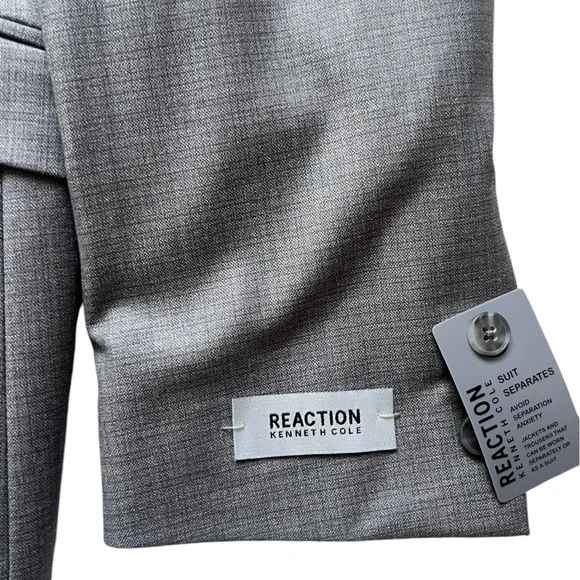 Kenneth Cole Reaction Men's Techni-Cole Suit Separate Modern Fit Suit Jacket 40R